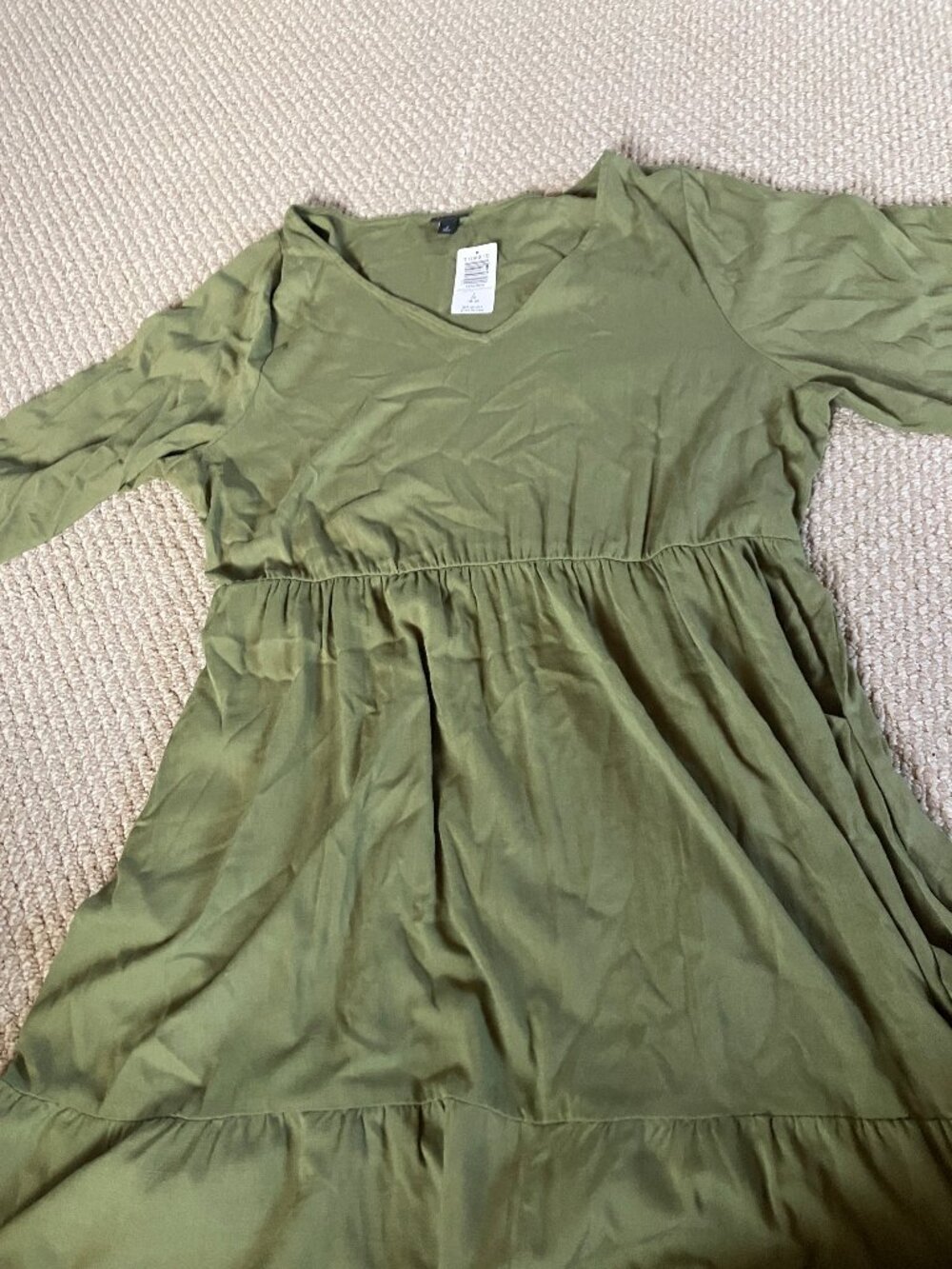 NWT Torrid womens 2 2x Mini Rib Babydoll Skater Dress Pockets V Neck Punk